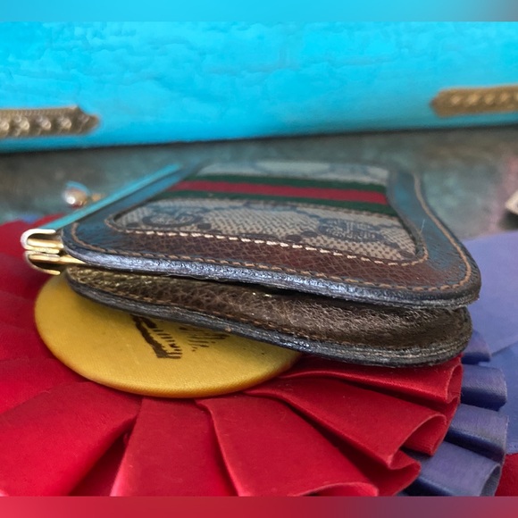 Gorgeous Rare GUCCI Signature GG Monogram Kisslock Luxury Coin Purse Wallet ❤️ - Picture 7 of 10